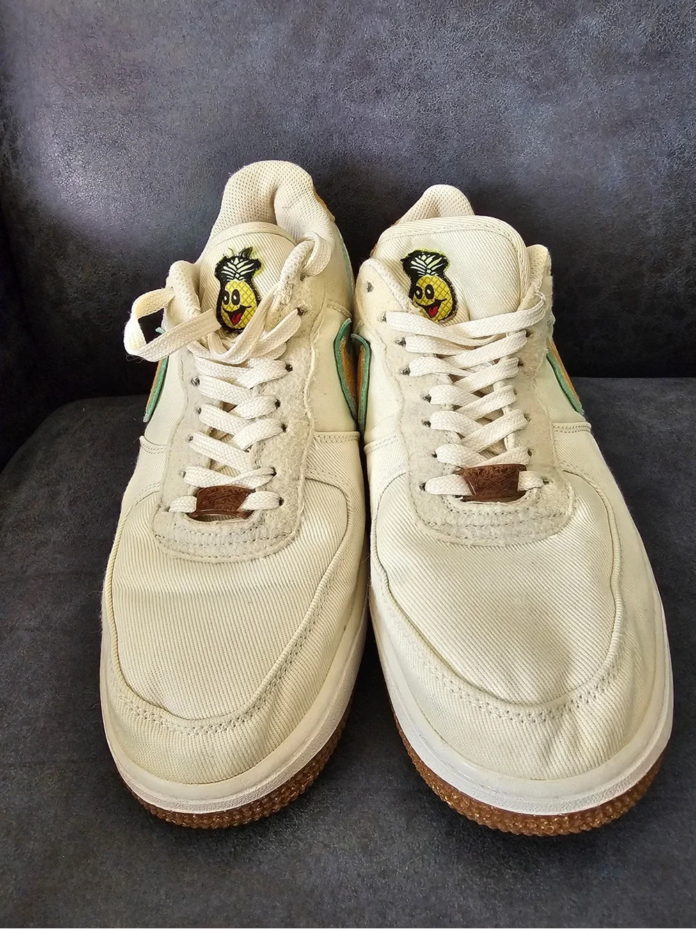 Nike Air Force One “Happy Pineapple” size Men’s 8.5/Woman’s 10